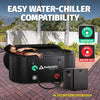 XXL Ice Bath Tub for Athletes, Compatible with Water Chillers, 216-Gallon Inflatable Cold Plunge Tub with Insulated Lid, Thermom