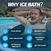 XXL Ice Bath Tub for Athletes, Compatible with Water Chillers, 216-Gallon Inflatable Cold Plunge Tub with Insulated Lid, Thermom